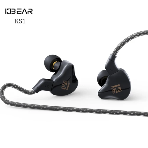 Imagen 1 del producto KBEAR KS1 circuito magnético Dual auriculares dinámicos con cable auriculares para juegos Monitor de oído auriculares de música auriculares kbear ks1 ks2 IEMs