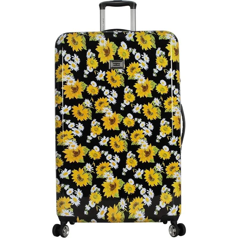 Betsey Johnson Designer Luggage Collection - Expandable 3 Piece Hardside Lightweight Spinner Suitcase Set -includes 20-Inch