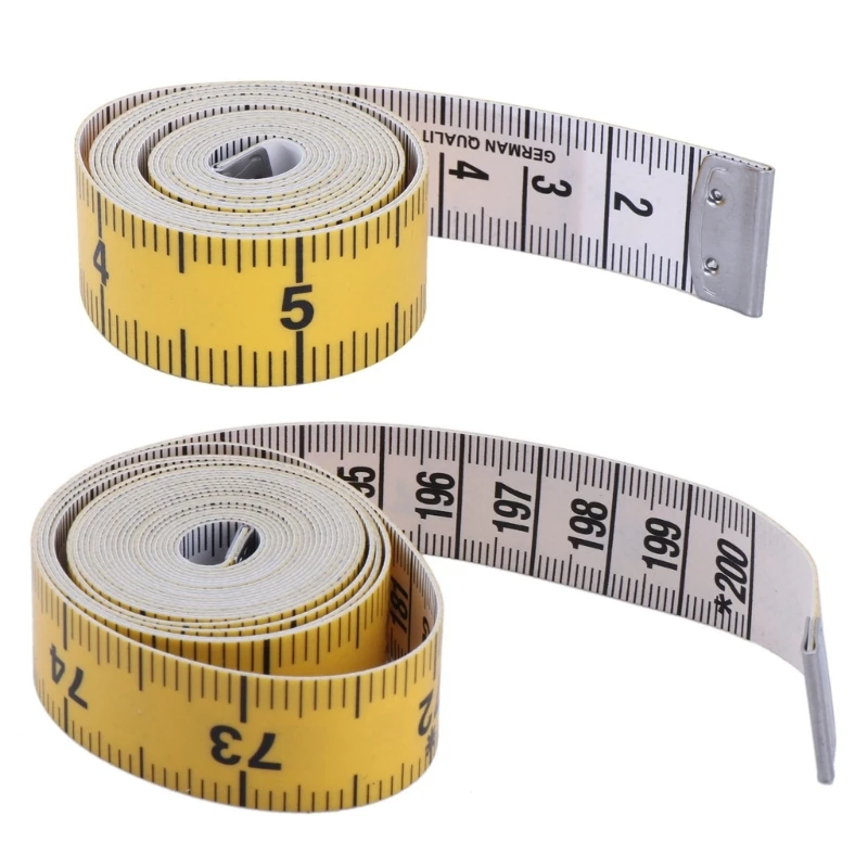 60inch/150cm Soft Tape Measure, Pocket Measuring Tape for Sewings Tailor Cloth Body Measurement, 2 Pack