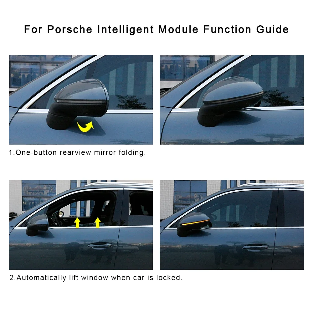 Slimme Module Voor Porsche One-Click Lift Raam Module Close Kofferbak Module Met Één Klik Dicht Zonnedak Voor Panamera Cayennepeper