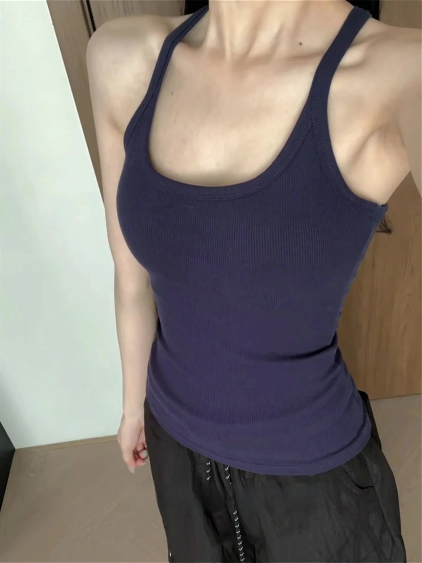 아메리칸 슬레 스포르 노-스베 조끼 여성 아우터웨어 하이엔드 센세이션 핏웨어 발 디자인 캐주얼 시워크