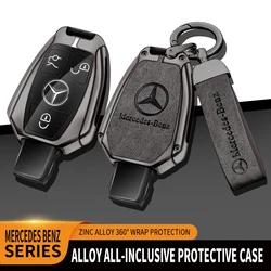 Funda para llave de aleación de Zinc para coche, carcasa de llave de Metal para mercedes-benz A B C E G S V clase GLA GLC GLE GLK Vito Sprinter SL SLK Viano ML