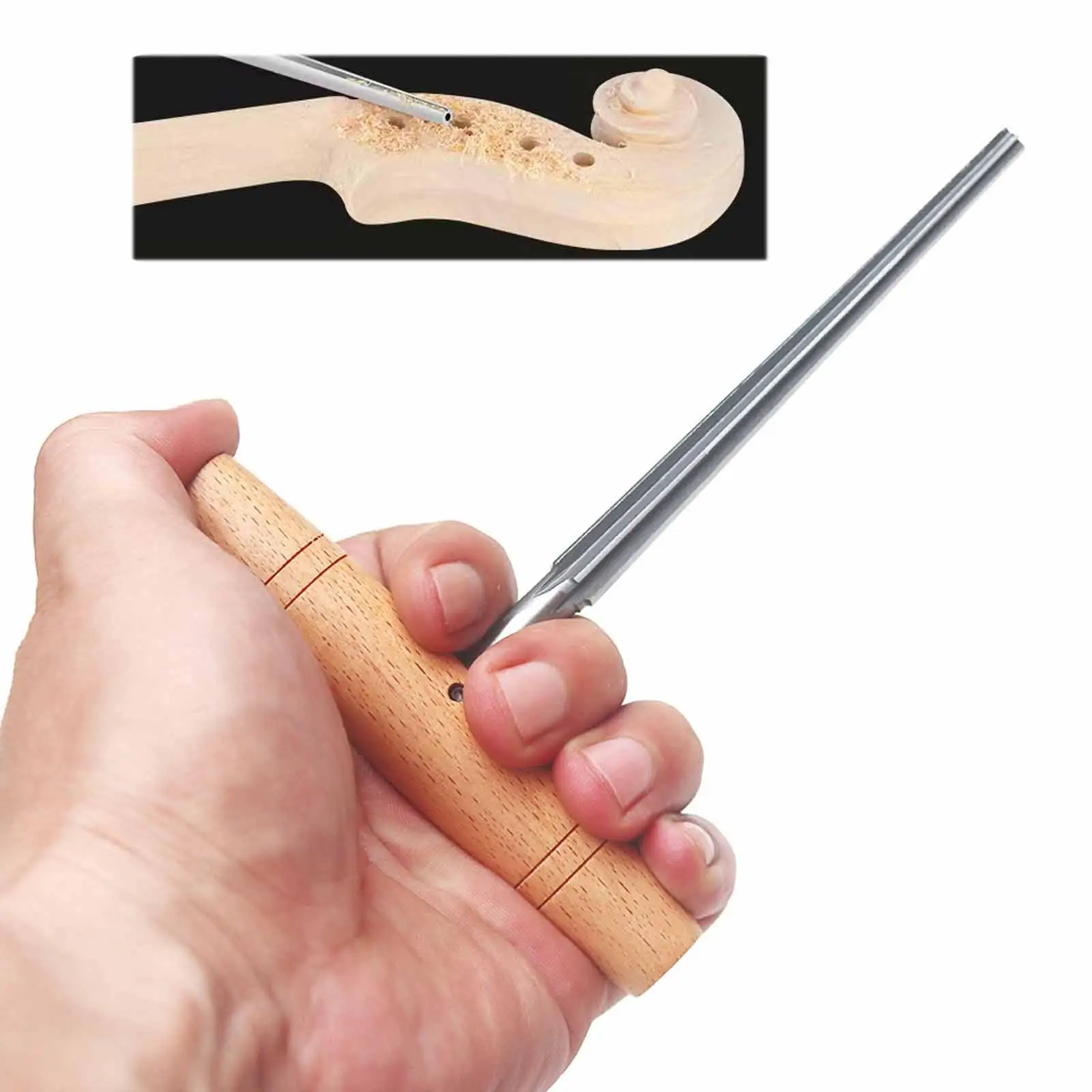 

Набор для ремонта и настройки скрипки: профессиональный инструмент для выравнивания шпилек, металлические аксессуары с деревянной рукояткой для обслуживания скрипки