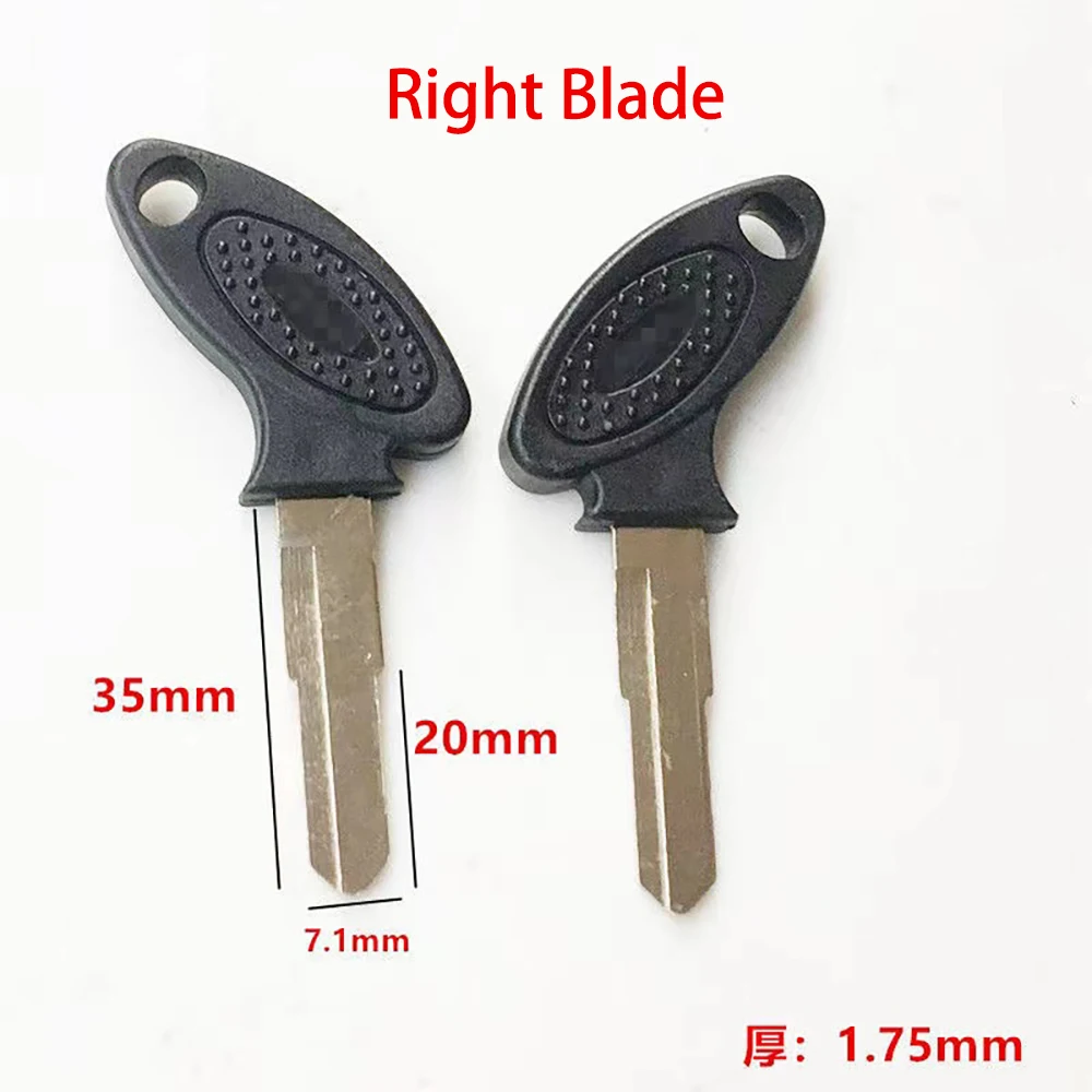 JMCKJ 20PCS Key Blank Left Right Blade Uncut Keys for Motorcycle Scooter Moped ATV GY6 KYMCO