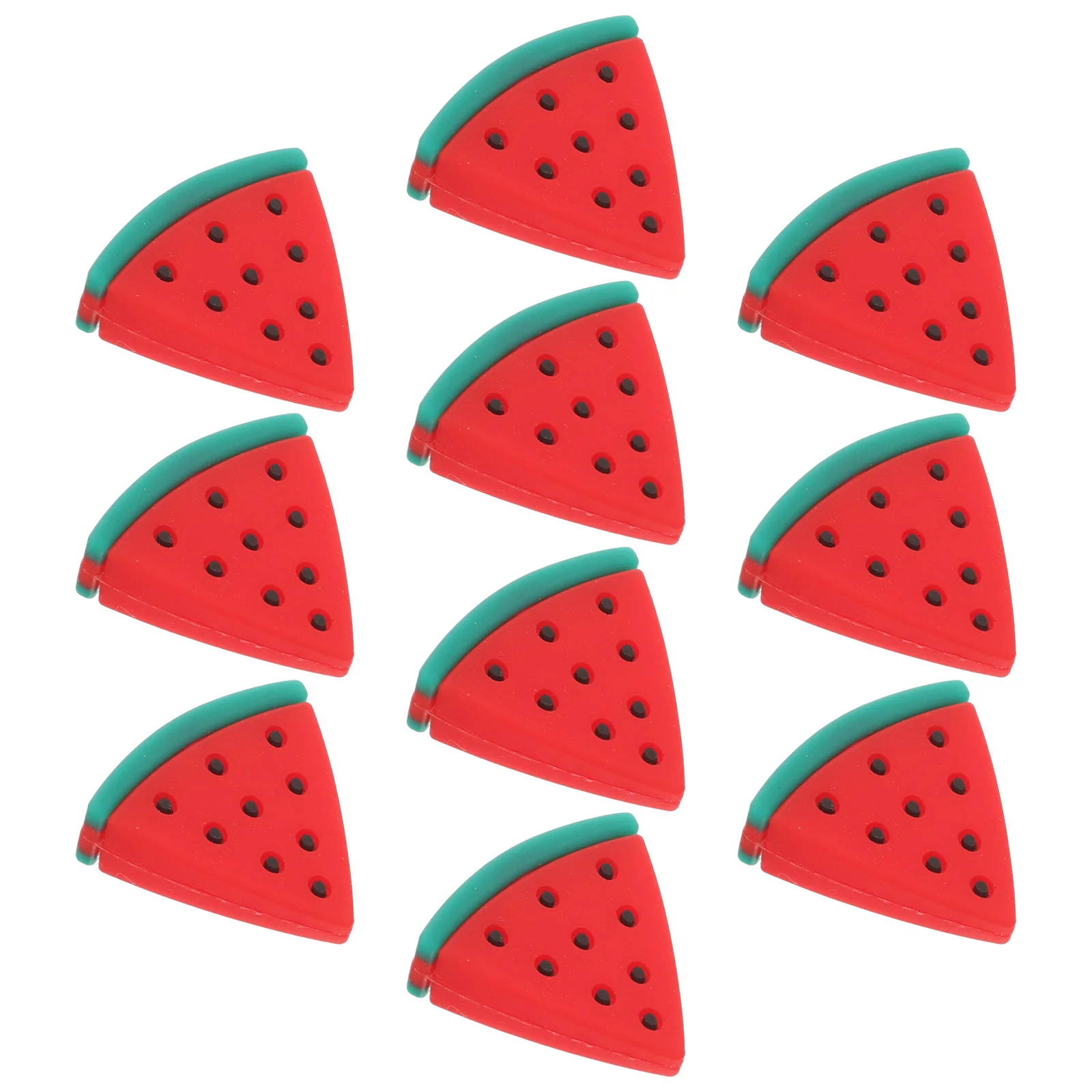 10 tappi per anguria, materiale scolastico in silicone simpatico cartone animato per bambini, piccoli accessori leggeri, coperture adorabili