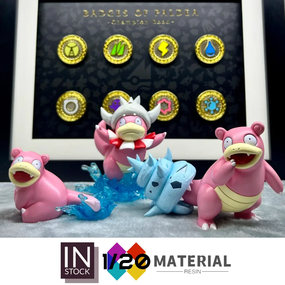 [In Stock]1/20 Resin Scale World [PALLET TOWN] - Slowpoke & Slowbro & SlowkingB[Split RE-MENT]
