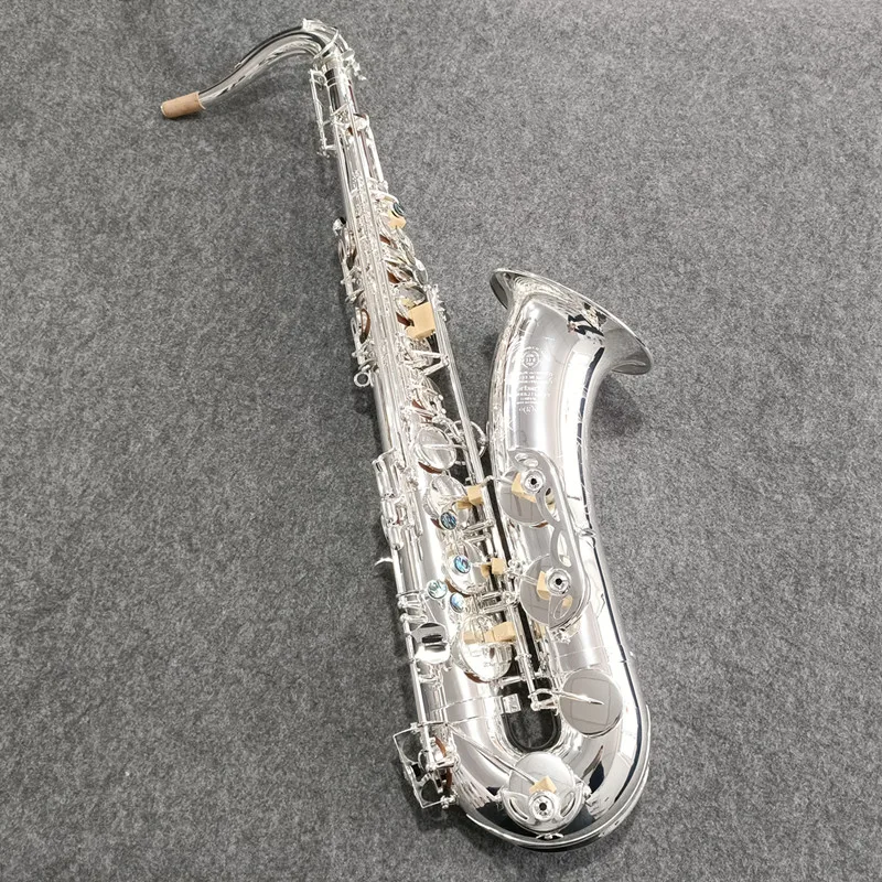 New Tenor Saxophone silvering Lacquer Professional Tenor Sax With Case Reeds Neck Mouthpiece