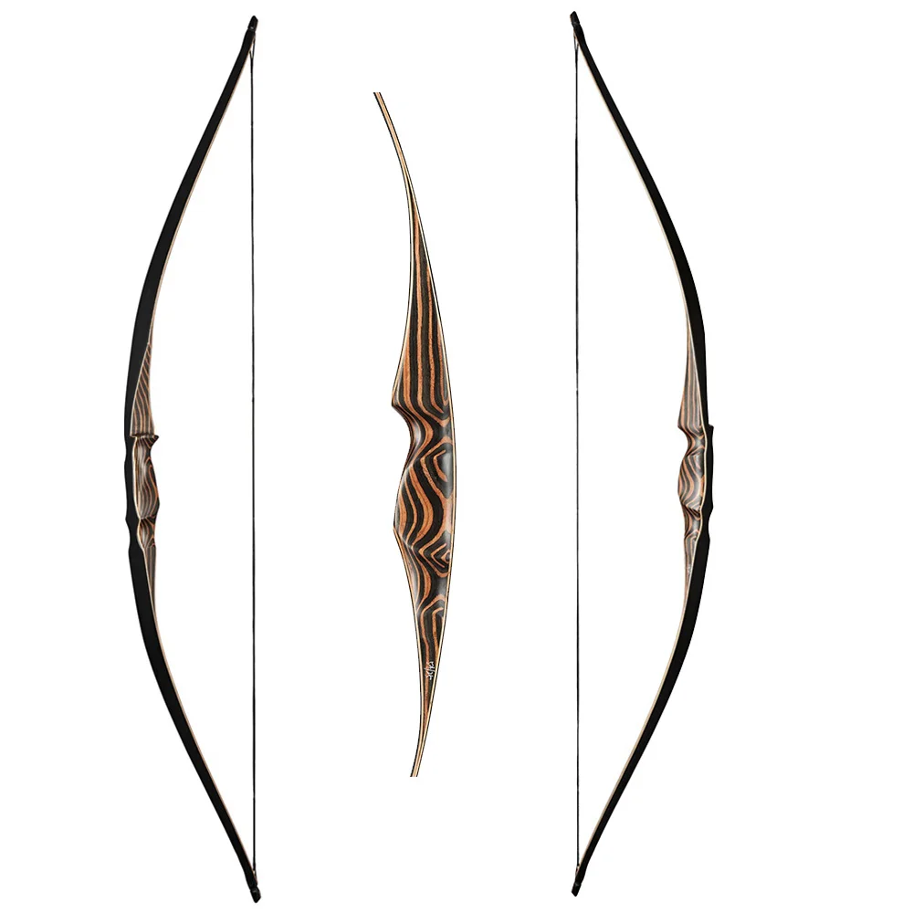 

1pc 20/25/30/35/40/45/50/55/60/65/70lbs Archery Traditional Bow 54 inches One-piece Laminated Bow Shooting Accessories