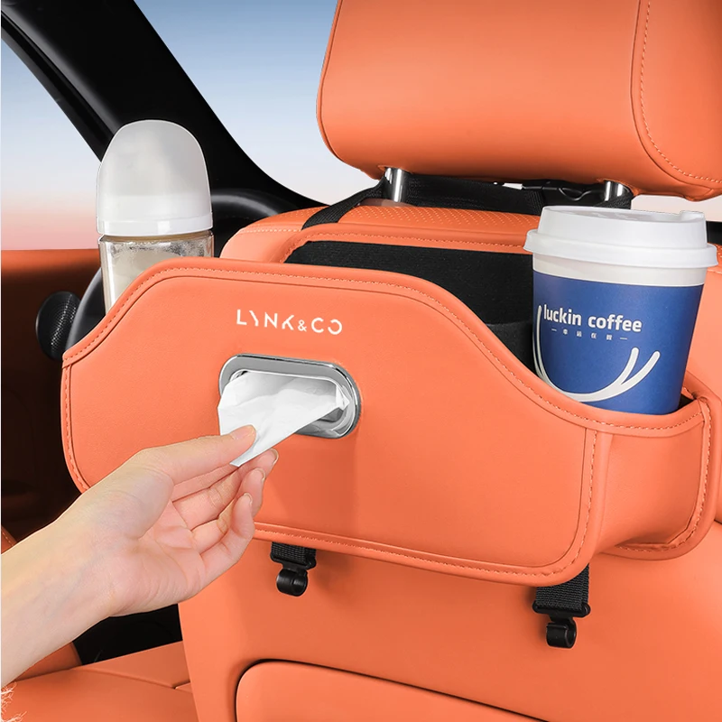 

Car Seat Back Organizer LYNK&CO 900 Z10 Z20 01/02/03/05/06/07/08/09 Multi-Functional Passenger Foldable Backseat Storage Bag