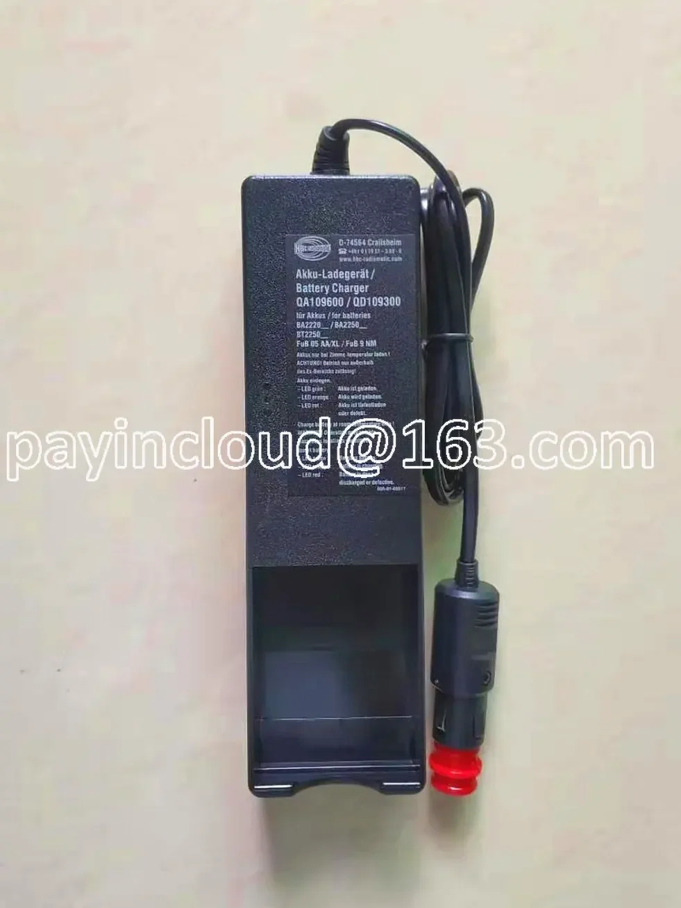 HBC Sany Heavy Industry Zoomlion XCMG Pump Truck Remote Control BA225030 Battery Charger QA109600