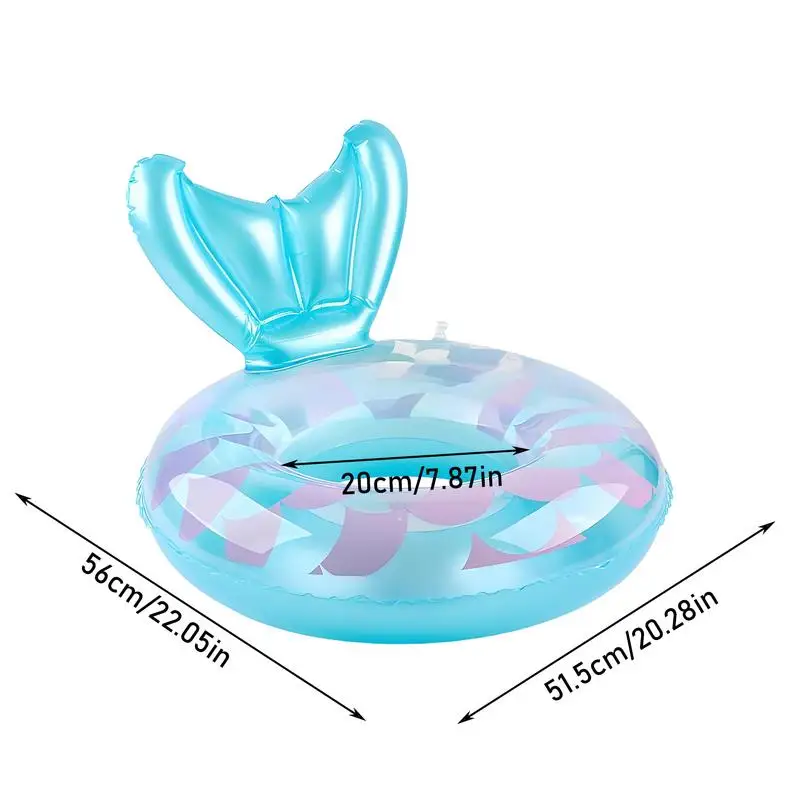 Flotteur de natation pour bébé, anneaux flottants, sirène, accessoires d'entraînement gonflables pour bébés et tout-petits, pour la plage et les flacons