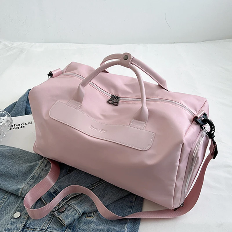 Bolsa de viaje de tamaño medio para mujer, bolsa de fin de semana de Golf Boston, Maleta grande, bolsa de lona de playa, bolsa de Fitness de Yoga,