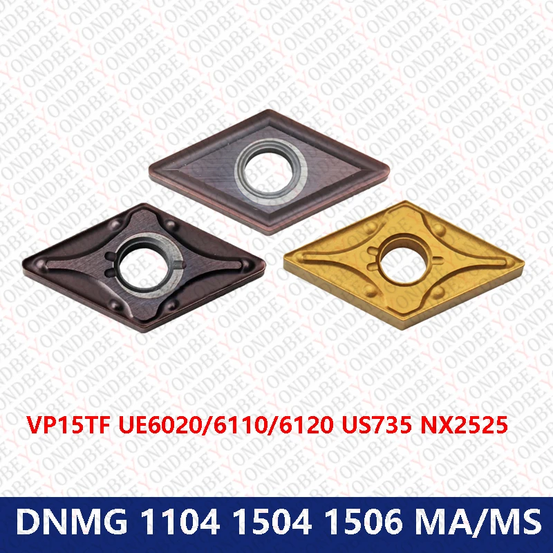 Original DNMG110404 DNMG150404 DNMG150604 Carbide Inserts DNMG 110408 MA MS VP15TF UE6020 US735 Turning Tools CNC Machine Cutter