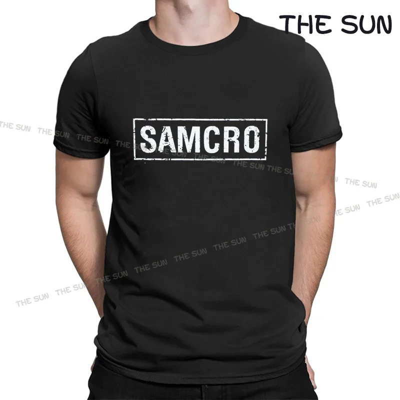 

Hot New Summer T-shirt Sons of A-Anarchy Samcro Print Cotton Short Sleeved Tops Tee T Shirts vintage t shirt