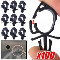 100PCS Car Wiring Harness Fastener Auto Cable Fixed Buckle Clip Multifunction Cable Fixed Buckle Universal Car Accessories Tie
