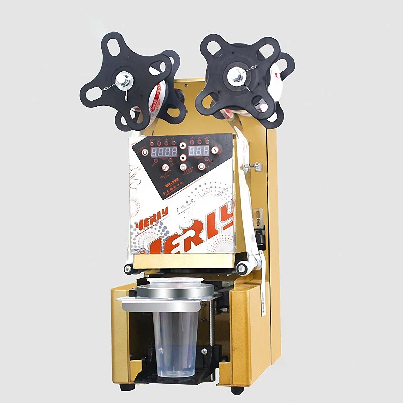 Commercial Cup Sealer Cup Sealing Machine Full Automatic Bubble Tea Machine for PP/PE/Paper Milk Tea Cup Seal