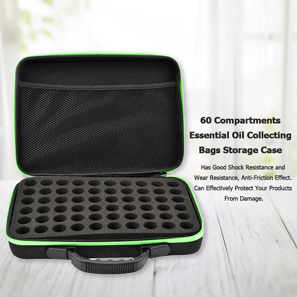 30/60 Bottles 15ML Essential Oil Bags Storage Case Portable Travel Carrying Box(Without Bottle)