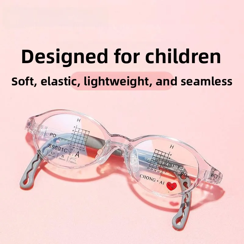 

Adjustable Silicone Children's Eyeglasses Frame with ato Design for Young Kids Optical Glasses with Tr90 Alloy And Foldabl...