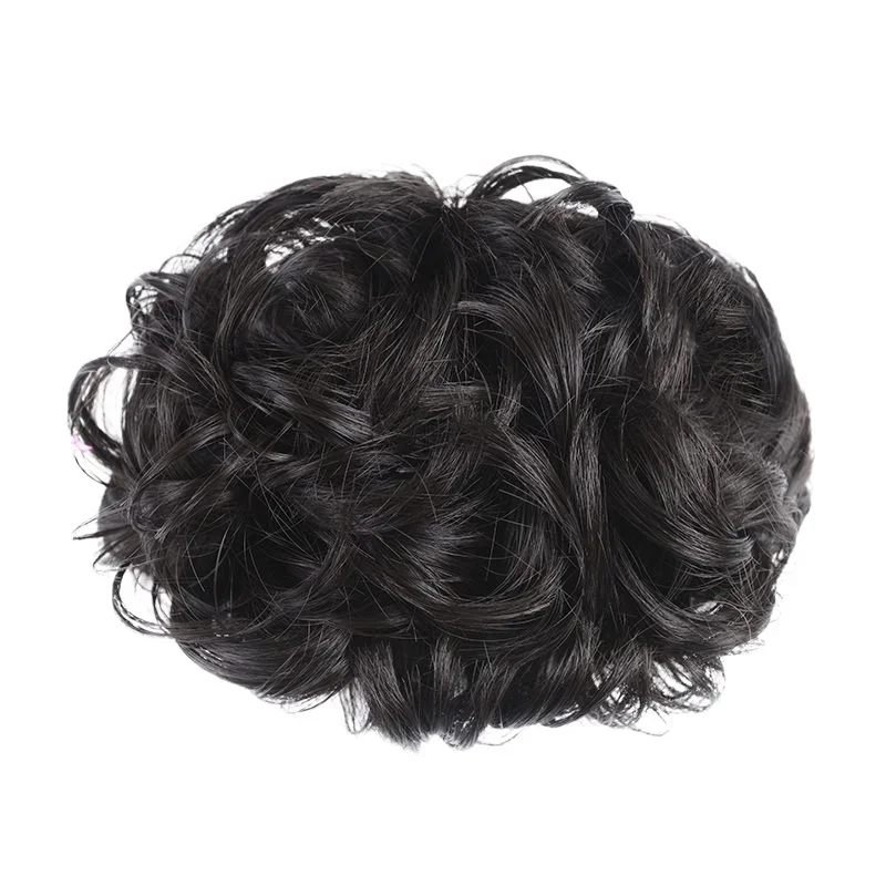 Rommelige Knot Chignon Donut Haarpad Elastisch Haar Touw Rubberen Band Synthetische Haarstuk Haaraccessoires Voor Vrouwen