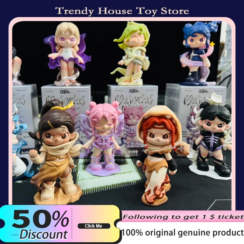 

New Dora Material Vistas Series Blind Box Cute Dora Action Figures Toys Collectible Model Desktop Ornament Kids Birthday Gifts