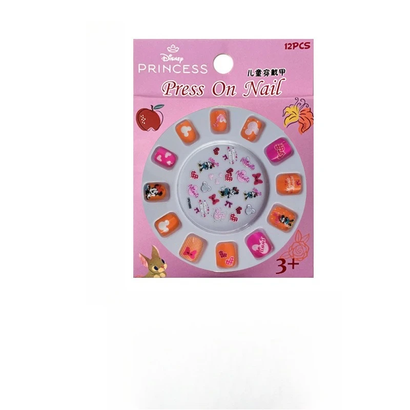 درع مينيسو ديزني للأطفال، درع خاص يرتدي نمط لطيف، فن أظافر كرتوني للفتيات من سن 3 إلى 6 سنوات