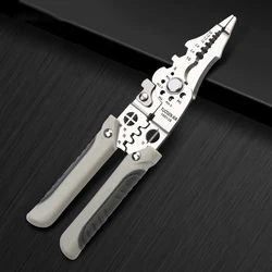 Multitool Wire Stripping Pliers Electrician Hand Tools Crimper Cable Cutter Adjustable Automatic Wire Stripper Tool