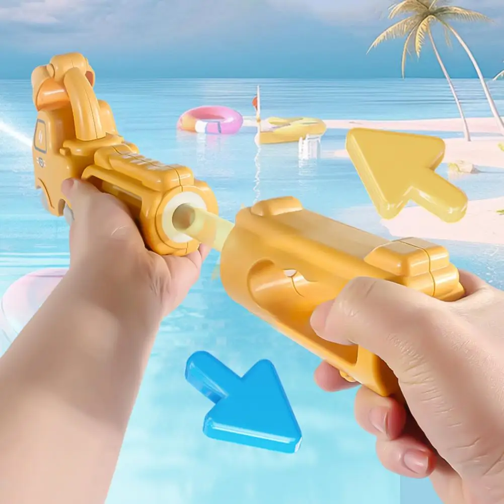 

Smooth Water Toy Exciting Outdoor Water Toy Set for Kids Pull-back Water Shooter with Moving Wheels for Summer for Kids