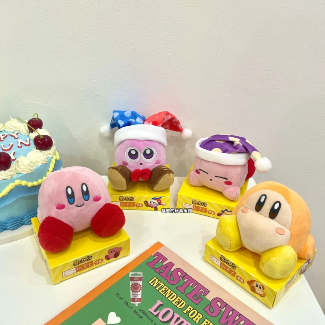 Bandai Kirby Characters Megentic Plush Waddle Dee Marx Nightcap Smile Collectible Soft Toy Cute Desktop Ornaments Perfect Gift