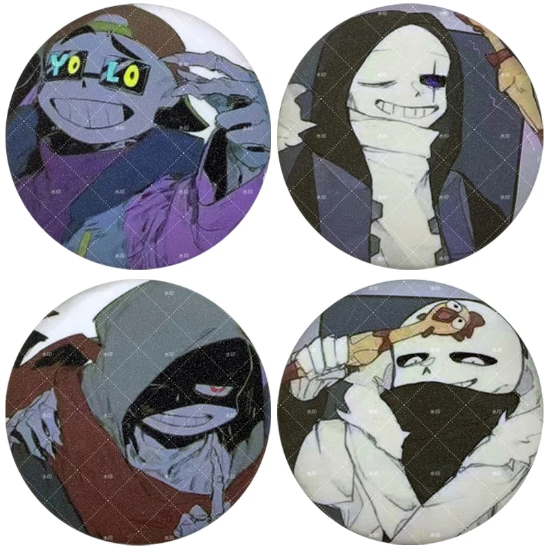 Sans Papyrus Badge Undertale Game Button Pins Cartoon Decorative Brooches Brooch Bag Decor Jewelry Accessories Fans Gift