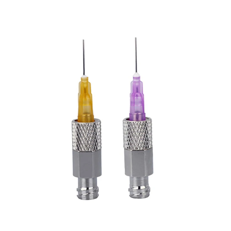 1 Buah Adaptor Ekstensi Kunci Luer Baja Tahan Karat Pneumatik Konektor Jarum Suntik Berulir Logam Fitting Kunci Luer Pria Ke Wanita