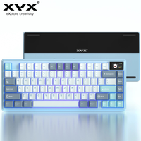 XVX K75 Pro Aluminum Creamy Gasket-Mount Hot-Swappable Gaming Keyboard with Triple-Mode Connectivity