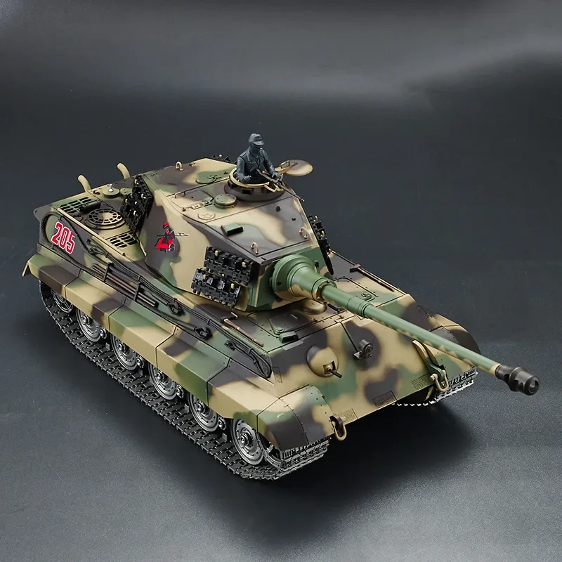 Henglong 3888A German Tiger King Henschel Metal RC Heavy Tank Car Projectile 2.4G Remote Control Model Multi-function Toys