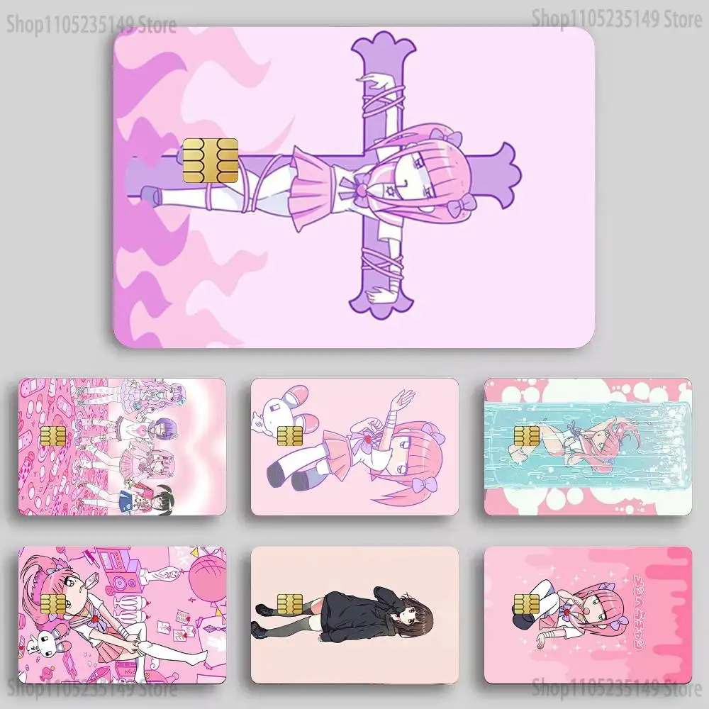 

M-Menhera Chan Comic Credit Card HD Stickers Game Card Decal Card Matte Film Skin Small Chip Waterproof Sticker