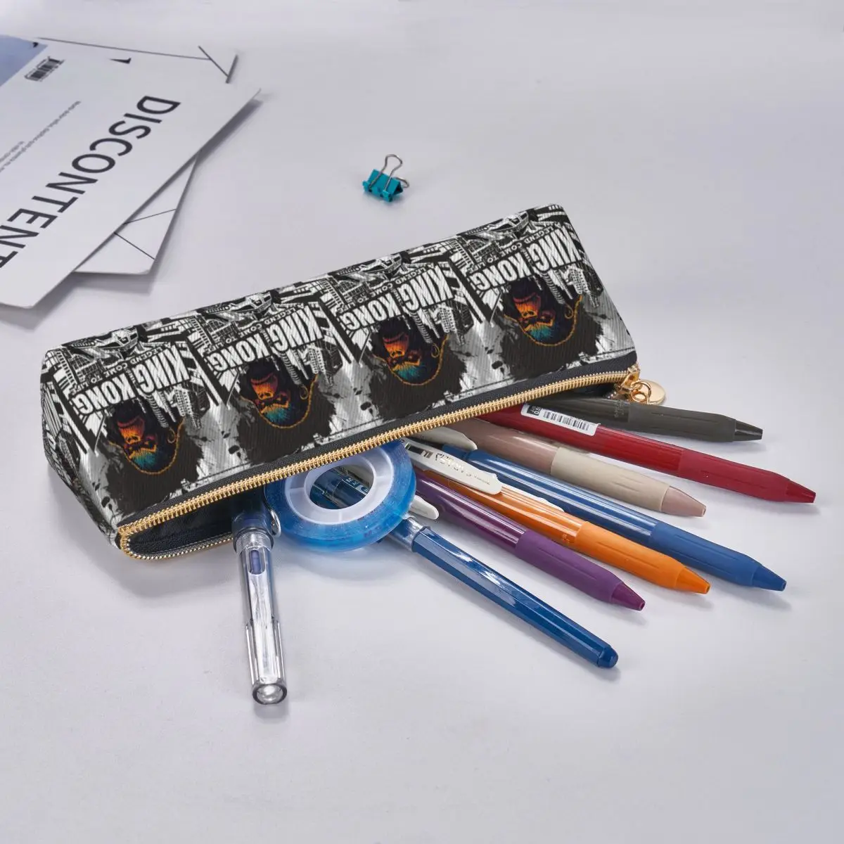 King Kong A Legend Estuches para lápices Estuche para lápices Suministros de papelería Caja para bolígrafos de gran capacidad Bolsa para lápices para regalos de niños y niñas