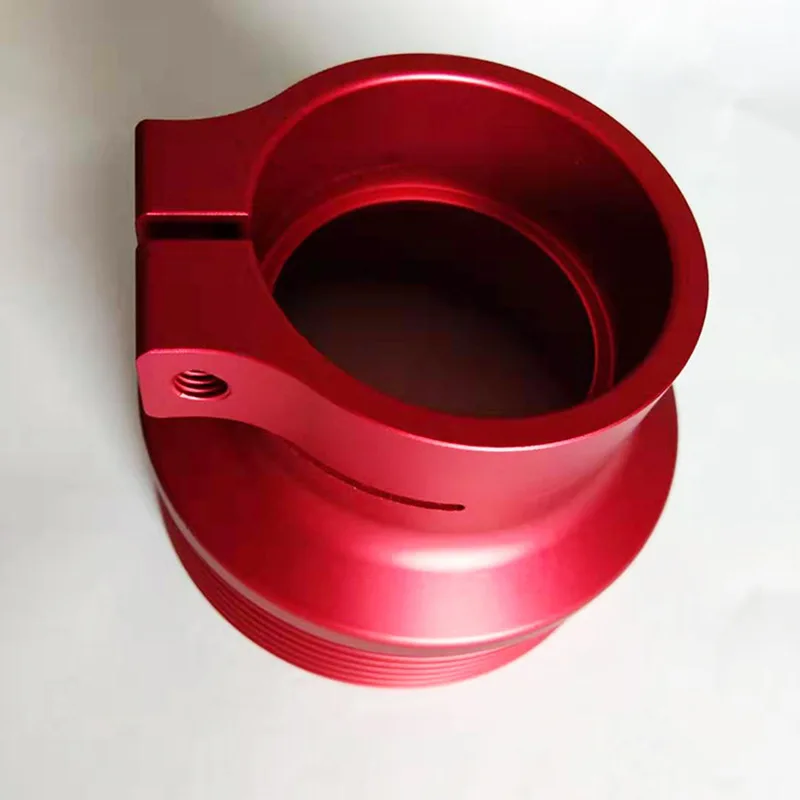 Custom CNC Milling Machining Connector Sleeve Aluminum Sandblasting Anodizing Five-Axis Lathe Processing for Hardware Parts
