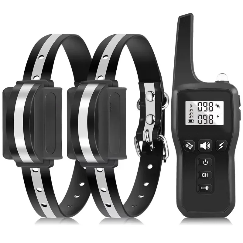 

Waterproof Rechargeable Beep Vibration Shock Mode Electric Dog Training Collar with Remote Control