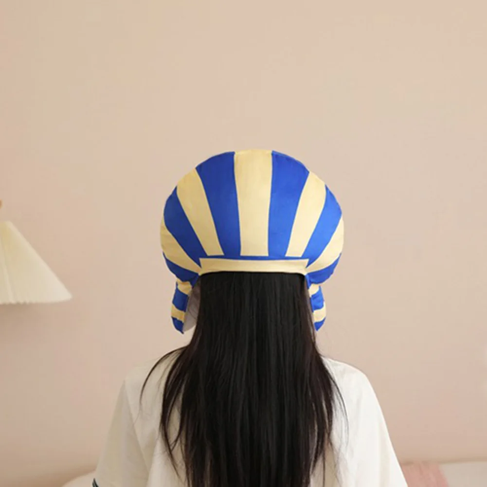 Fantasia Faraone egiziano Corona Palcoscenico storico Disfraz Accessori per costumi Uomini adulti Fantasia Halloween Carnevale Puntelli per feste