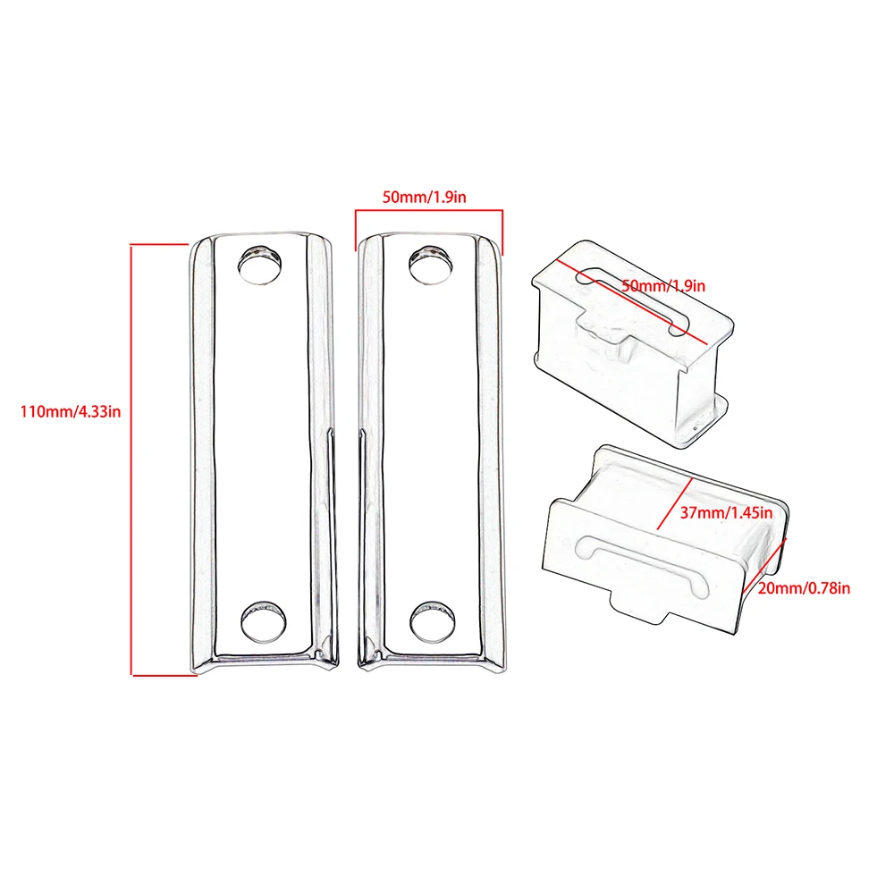 Motorcycle Chrome/ Black Muffler Hanger Bracket Kit For Harley CVO Touring Electra Steet Glide Road King 1985-2021