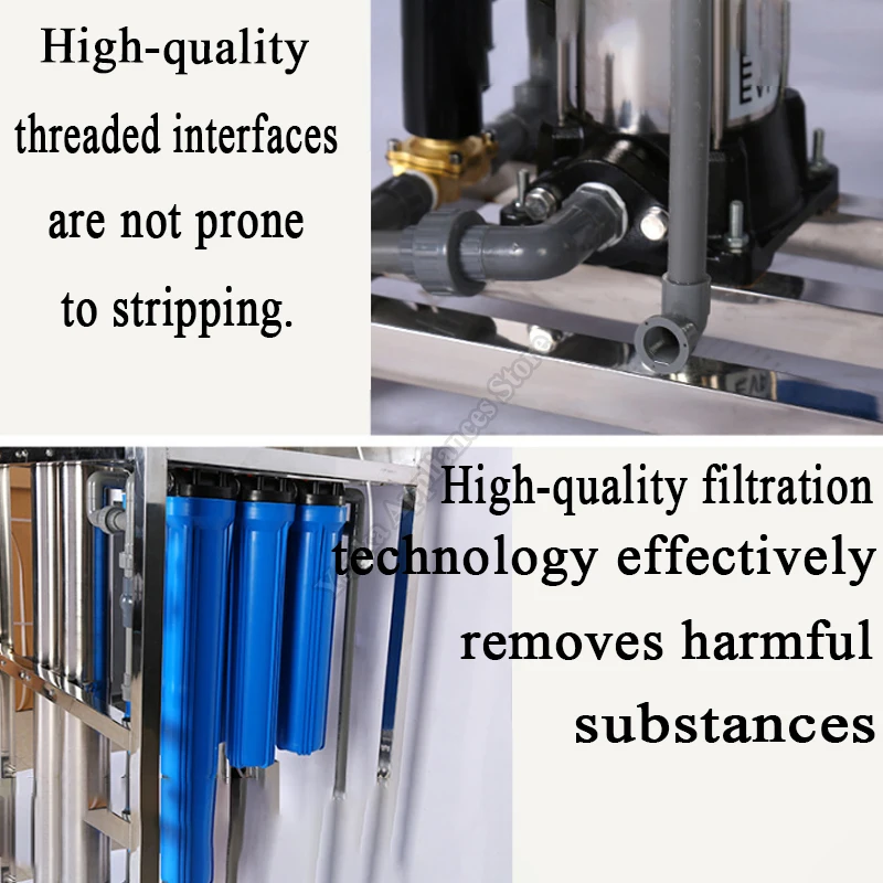 آلة تنقية المياه معدات معالجة المياه بالتناضح العكسي أوتوماتيكية بالكامل منقي مياه الفولاذ المقاوم للصدأ النقي