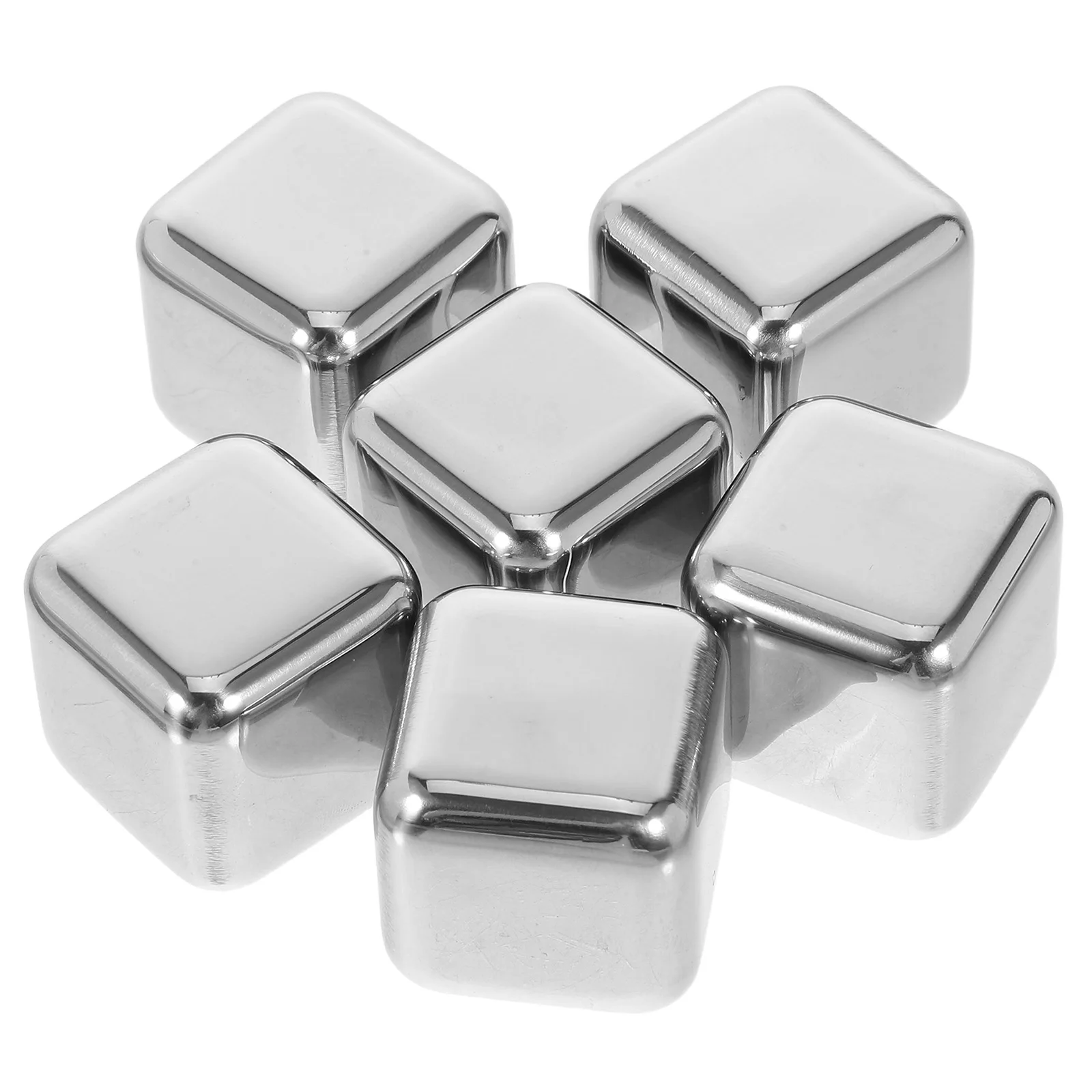 

Stainless Steel Ice Stones Reusable Beverage Chilling Rocks Flavor Preservation Elegant Design For