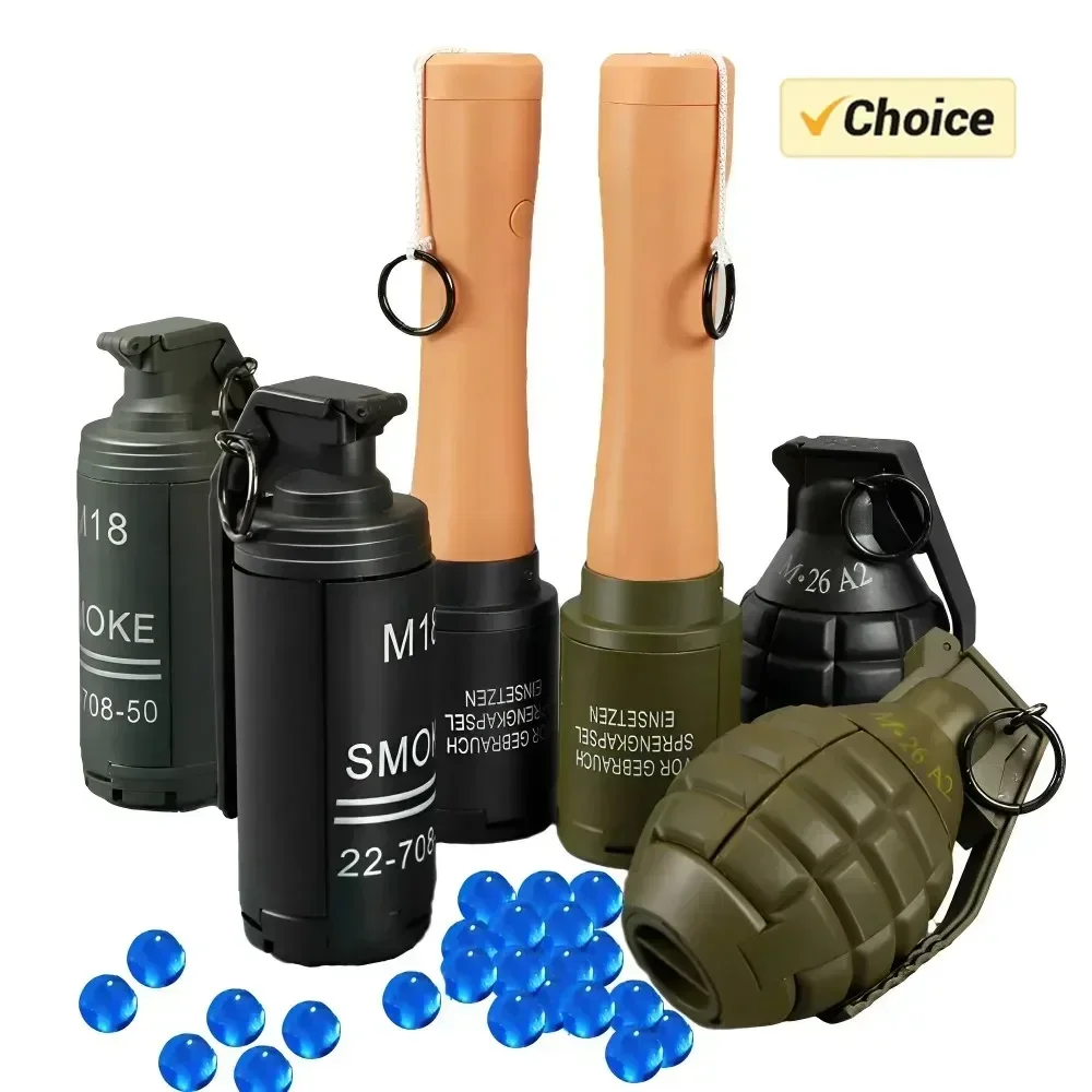 2pcs 야외 Airsoft 수류탄 모델, 전술 연기 수류탄 모델, M67 버스트 수류탄 다양한 Airsoft 전술 모델 수류탄