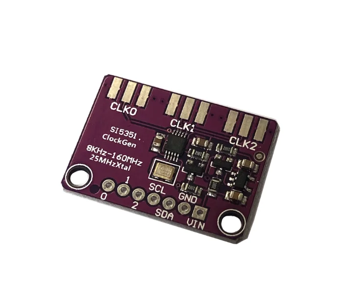 DC 3V-5V 5351 Si5351A Si5351 I2C Clock Generator Breakout Board Module Signal Generator Clock 8KHz-160MHz For Arduino