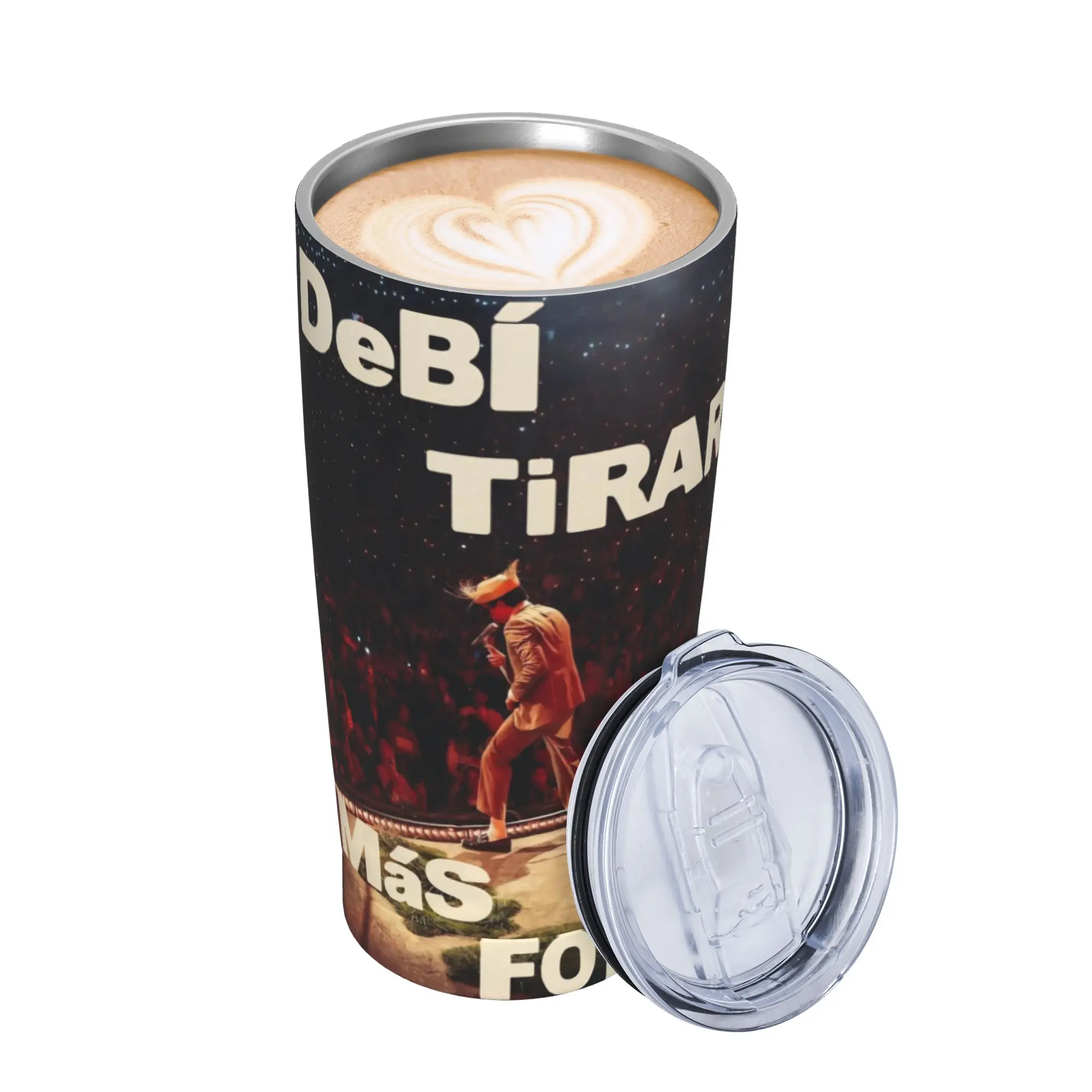 Bad Bunny DTMF Tour 2026 Tumbler Vacuum Insulated  Thermal Cup Stainless Steel Office Home Mugs Spill Proof 20oz
