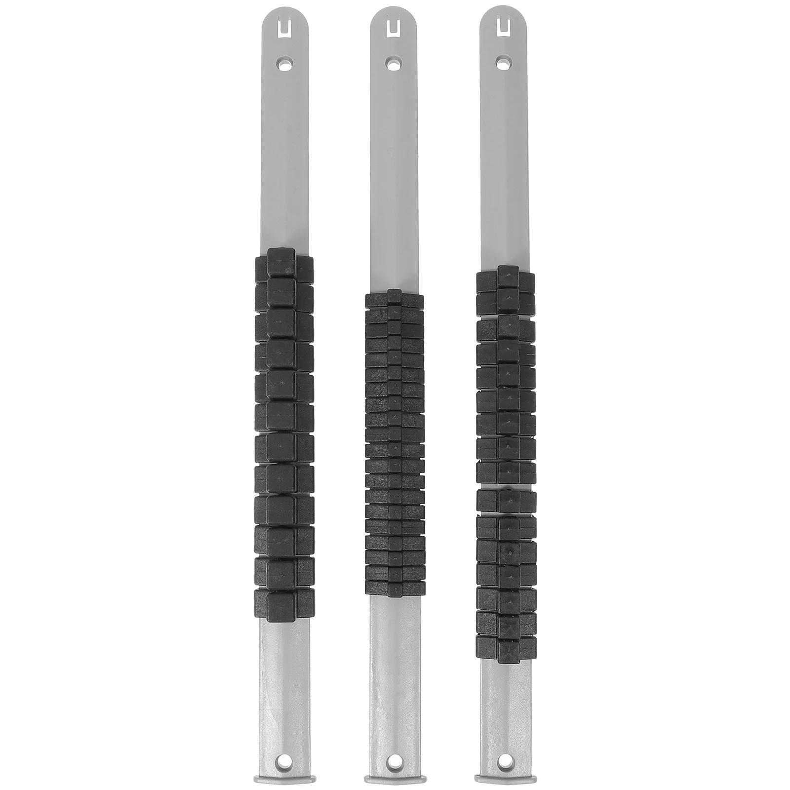 3pcs Multifunctional Rack 1/2 3/8 Inch 1/4 Inch Drive Plastic Socket Holder Tool Box Organizer Storage Socket Rails Trays