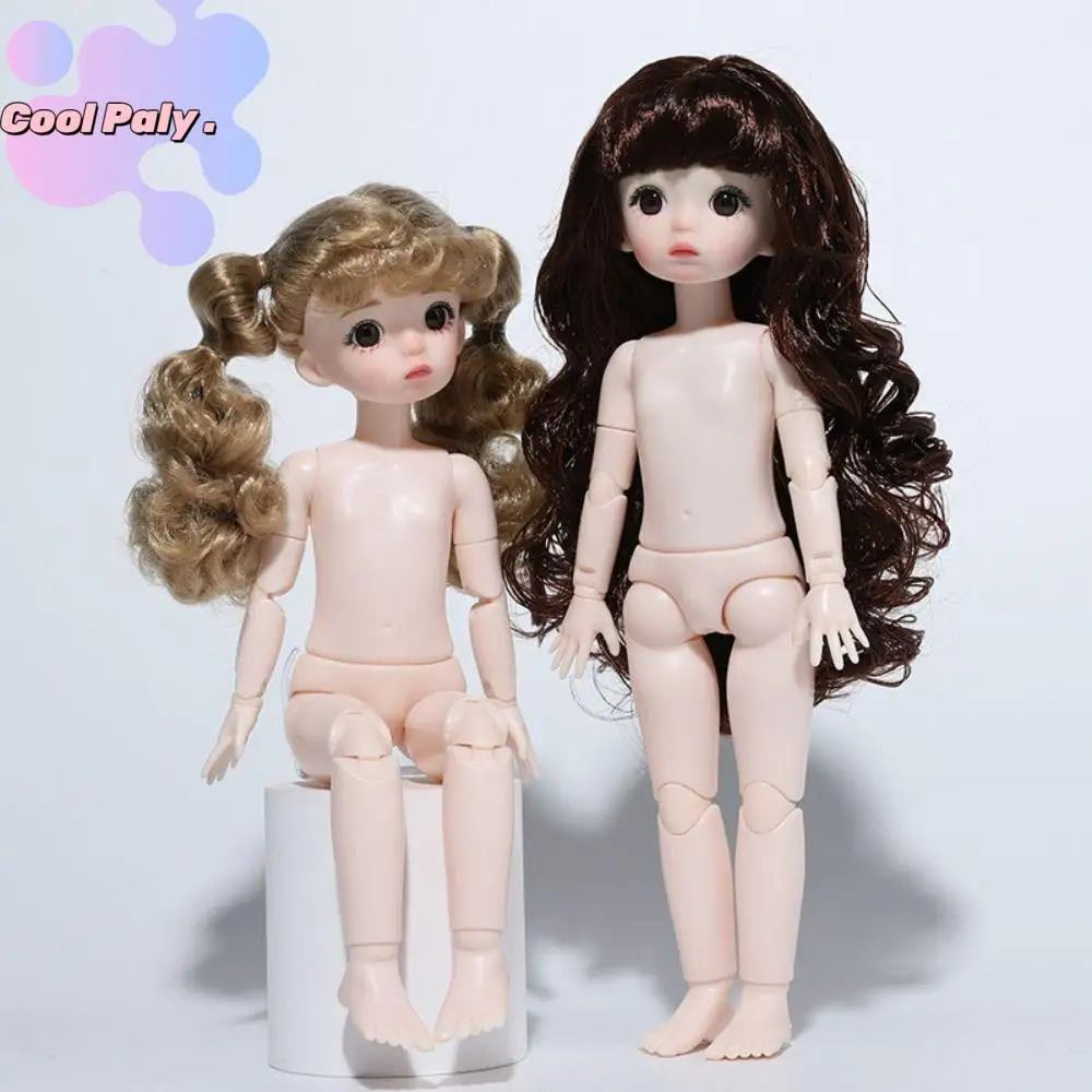 

1/6 BJD Movable Joint Dolls 30cm Dolls Body Girls With Hair 22 Ball Jointed DIY Dress Up Dolls