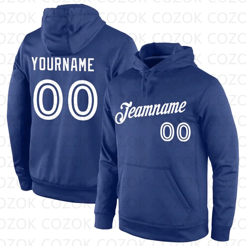 Customized Hoodie Dark Blue Green Color Jersey 3D Printed  Unisex Pullovers Hoodie Casual Sweatshirts