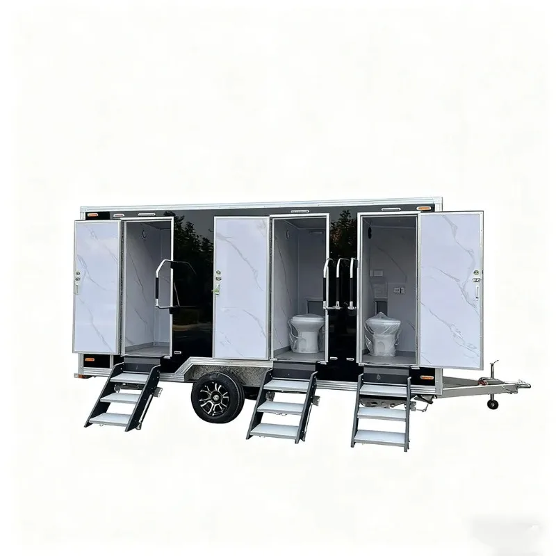Wholesale Source Factory Outdoor Portable Restroom For Public Gathering Site With Smart Hand Wash Sink Highly Clean Restroom