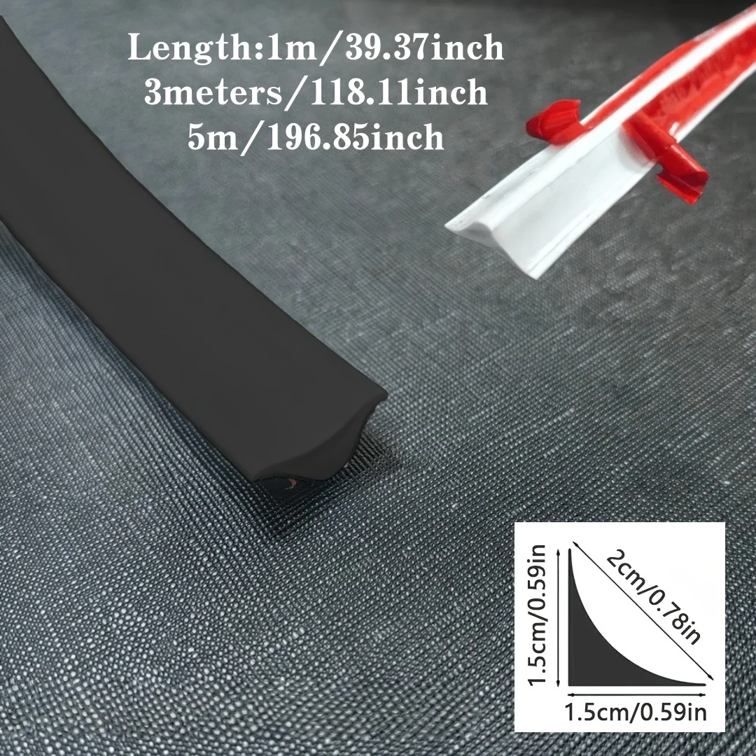 1PC 1//3/6m Self-Adhesive Flexible Trim Strip - Peel And Stick Decorative Strip,  for Floors, Baseboards, Countertops, Tiles - D
