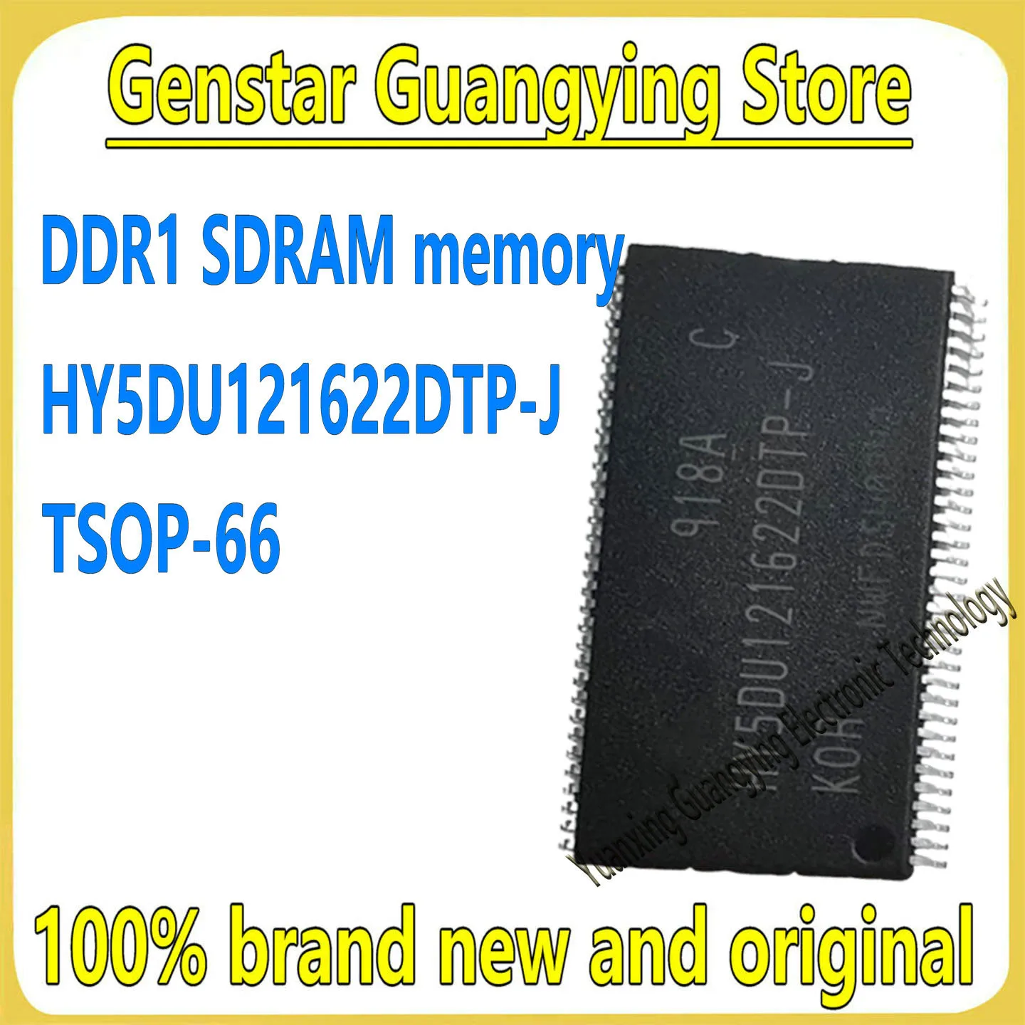 (1 piece) HY5DU121622DTP-J TSOP-66 512 Mbit DDR1 SDRAM Memory Chipset 100% Brand New, In Stock DDR1 SDRAM Memory