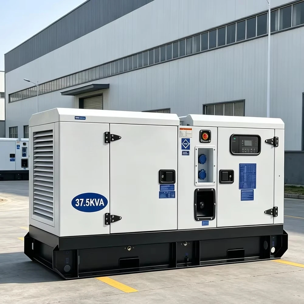 Customized 20kVA 30KVA 50KVA Soundproof Diesel Generator Set Silent Type 3 Phase Smart Controller Backup Genset For Commercial B